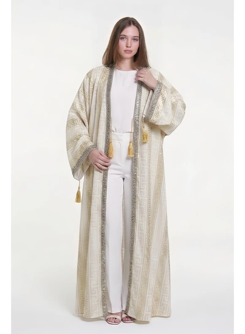 AL BENT AL SHARQIEH Women Kimono Dress Open Front Arabian wear