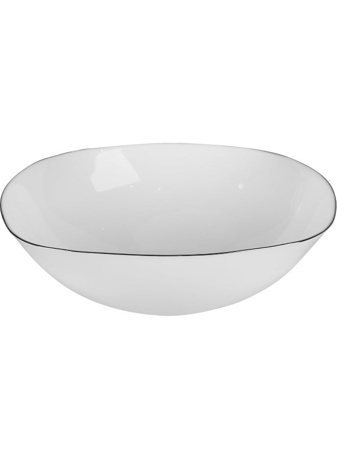 SERVEWELL Harmony Opal Glass white 4.7" bowl Square