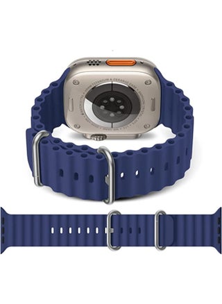 Newest Silicone Ocean Watch Band For Apple Watch Series 8 7 6 5 4 3 2 1 SE Compatible With Apple Watch Band 38mm 40mm 41mm Replacement Women Mens, Sport  slides Strap for iWatch Ultra - pzsku/Z46F9C05CF1F0C9AF7F77Z/45/_/1667155073/3a863847-6502-4e5b-a51e-f1b8d29167cb