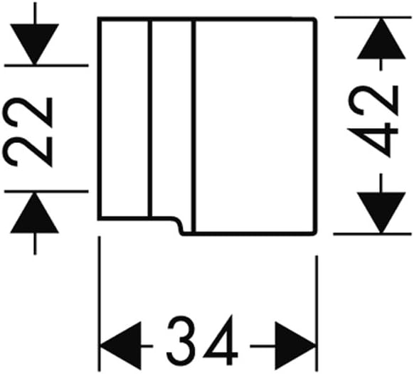 AXOR Starck Luxury Handheld Shower Head HolderModern in Chrome 27515000 - Image 2