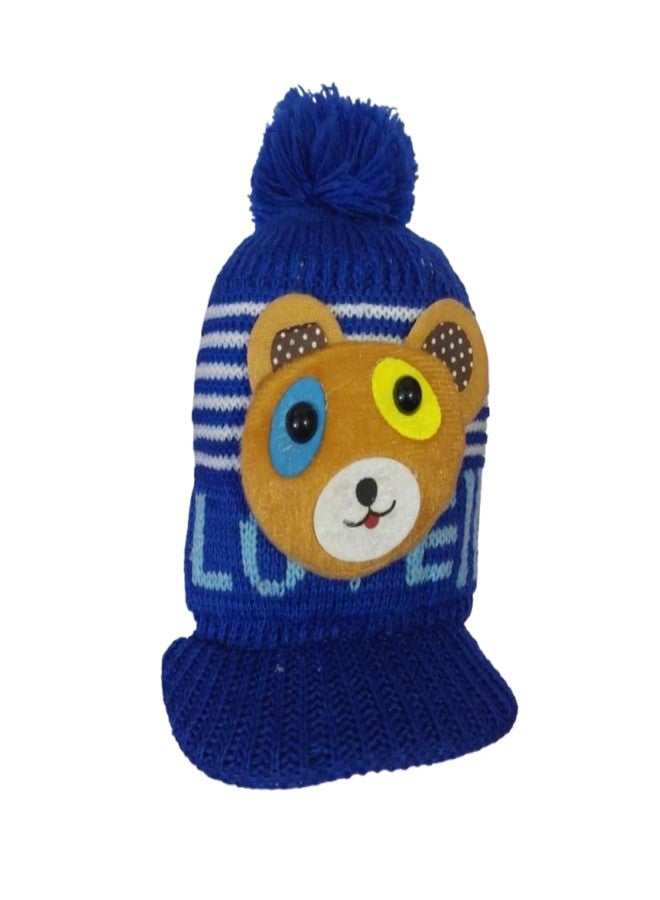 Tradehub® Winter Cap/Hat for Children, Warm Baby Cap Full Protection with Stylish Cartoon (Knitted, 0-12 Month) Multicolor - Image 2