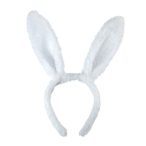 BinaryABC Bunny Rabbit Costume Set,Ears Headband Bow Ties Tail Set,Halloween Costume Assesories(White) - Image 4