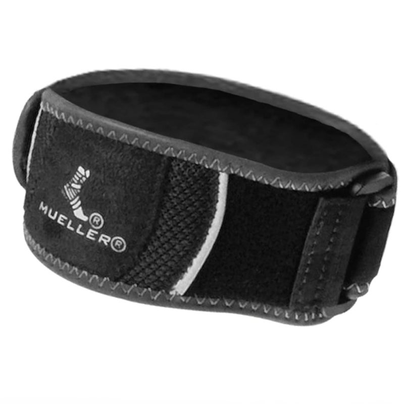 MUELLER Sports Medicine Hg80 Premium Tennis Elbow Support, Golfer's Elbow Pain Relief For Men and Women, Black, Small/Medium - Image 1