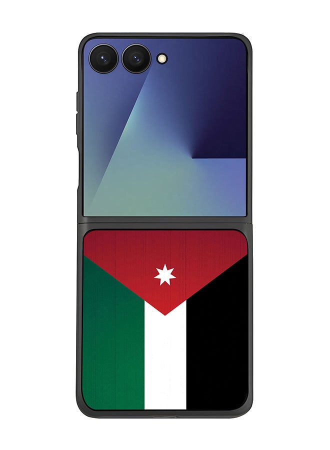 Stylizedd For Samsung Galaxy Z Flip7 Case,Slim fit Camera Protection, Shockproof Thin Phone cover  - Flag Of Jordan