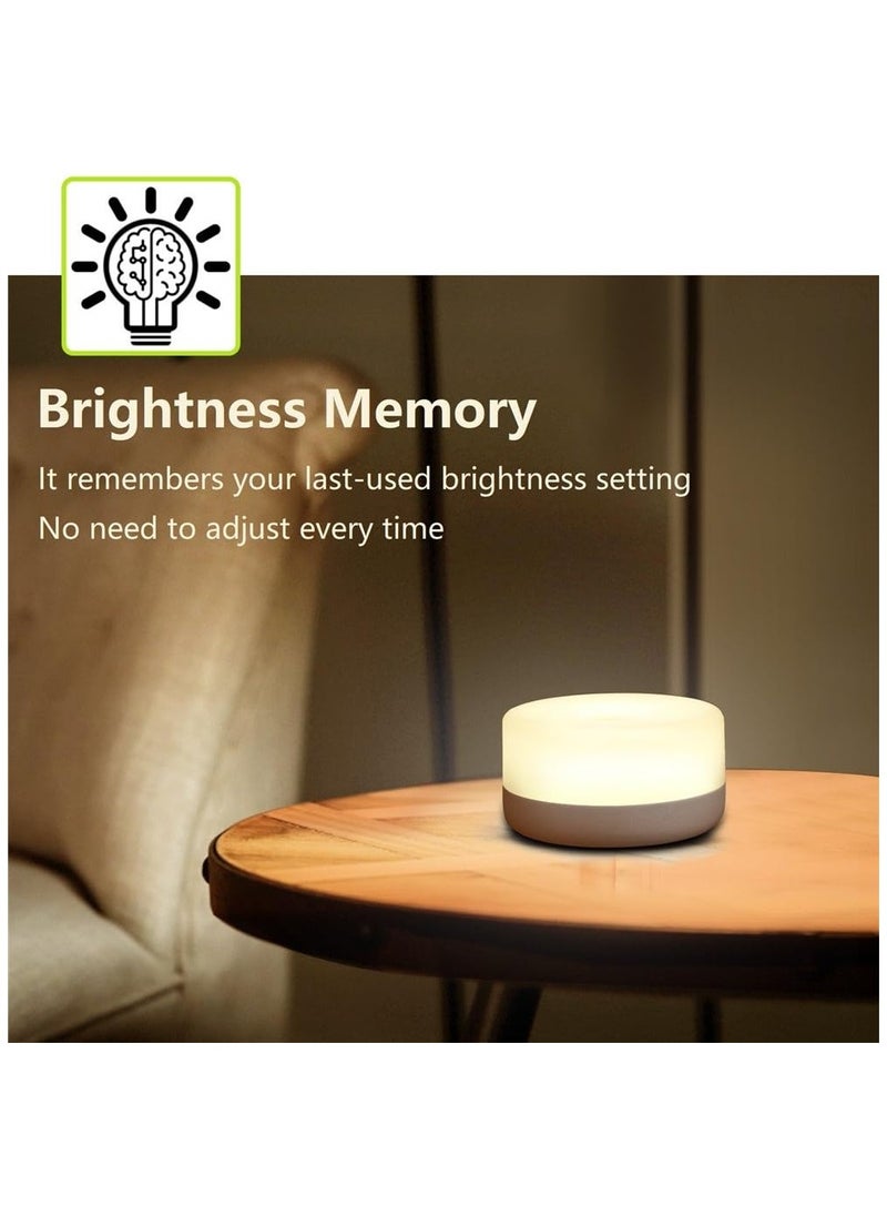 FIRST PRO - Baby Night Light, Rechargeable Mini Touch Light, Wireless LED Night Lights for Kids, Portable Bedside Lamp for Breastfeeding, Dimmable Nursery Lamp - Image 1