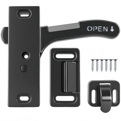 Malloryx RV Camper Screen Door Latch Handle Kit for Passenger Side Travel Trailer Motorhome Entry Replacement Parts for Right Hand Right Hand - Image 1