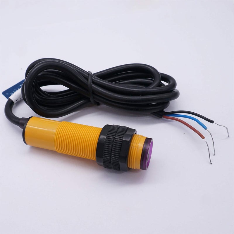 Taiss /photoelectric Sensor 30 cm Adjustable M18 Diffuse photoelectric Switch Sensor Optical Three Lines NPN NO (Normally Open) Proximity Switch 6-36VDC E3F-DS30C4 - Image 5