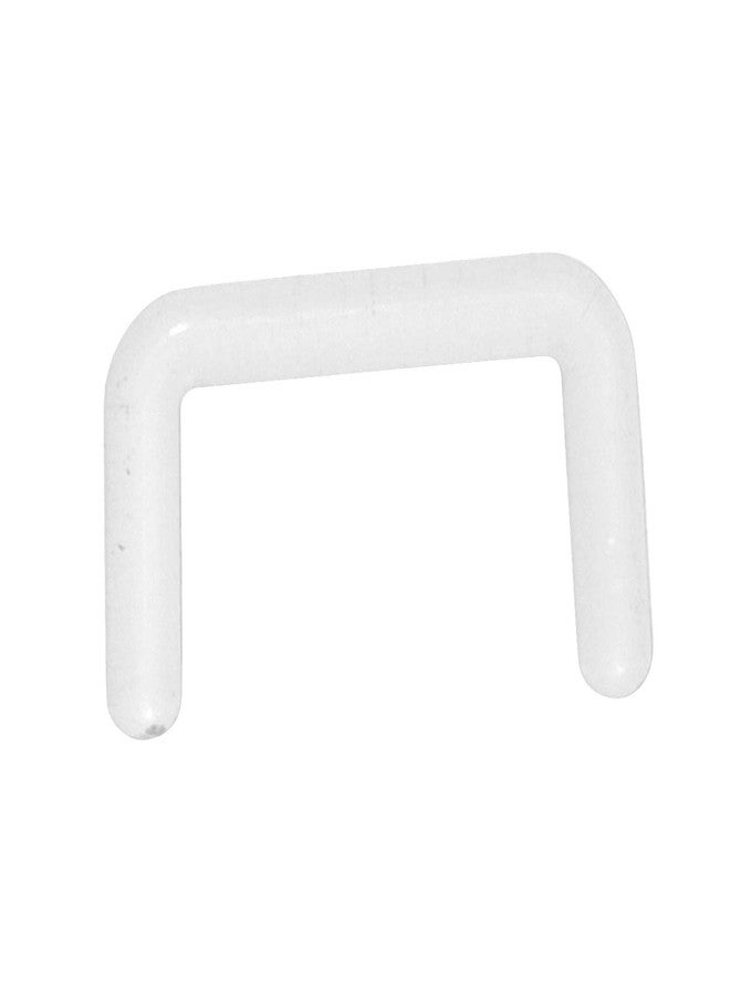PiercingJ 20pcs 14G 16G Clear Bioflex Septum Rings Retainers Flexible Acrylic Nose Ring Retainer U-Shaped Piercing Hider Body Jewelry - Image 2