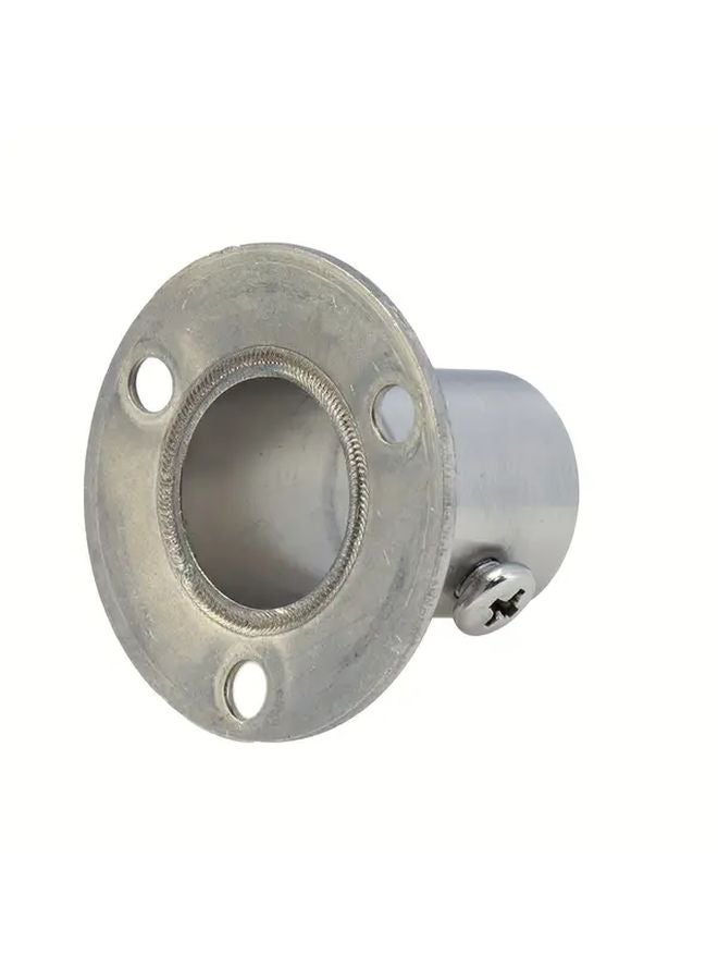 4pcs Stainless Steel Shower Rod Flange Holders Brushed Metal Finish Support Brackets - Image 4