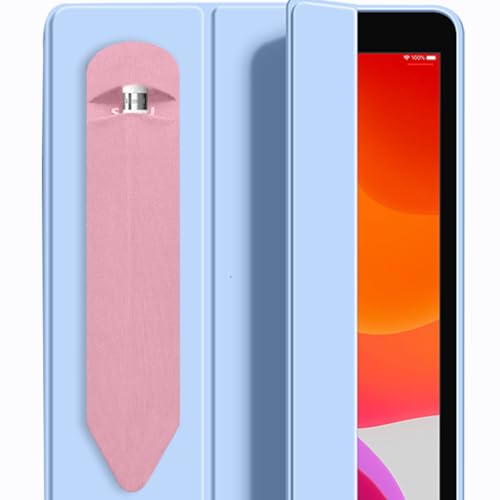 SIXFU Pencil Holder Compatible with Apple Pencil Pro/ 2nd Generation/ 1st Generation/USB-C Pencil, Adhesive Elastic Sleeve Pocket for iPad Pencil and Multiple Types Stylus Pen (Pink) - Image 1