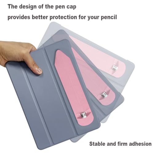 SIXFU Pencil Holder Compatible with Apple Pencil Pro/ 2nd Generation/ 1st Generation/USB-C Pencil, Adhesive Elastic Sleeve Pocket for iPad Pencil and Multiple Types Stylus Pen (Pink) - Image 3