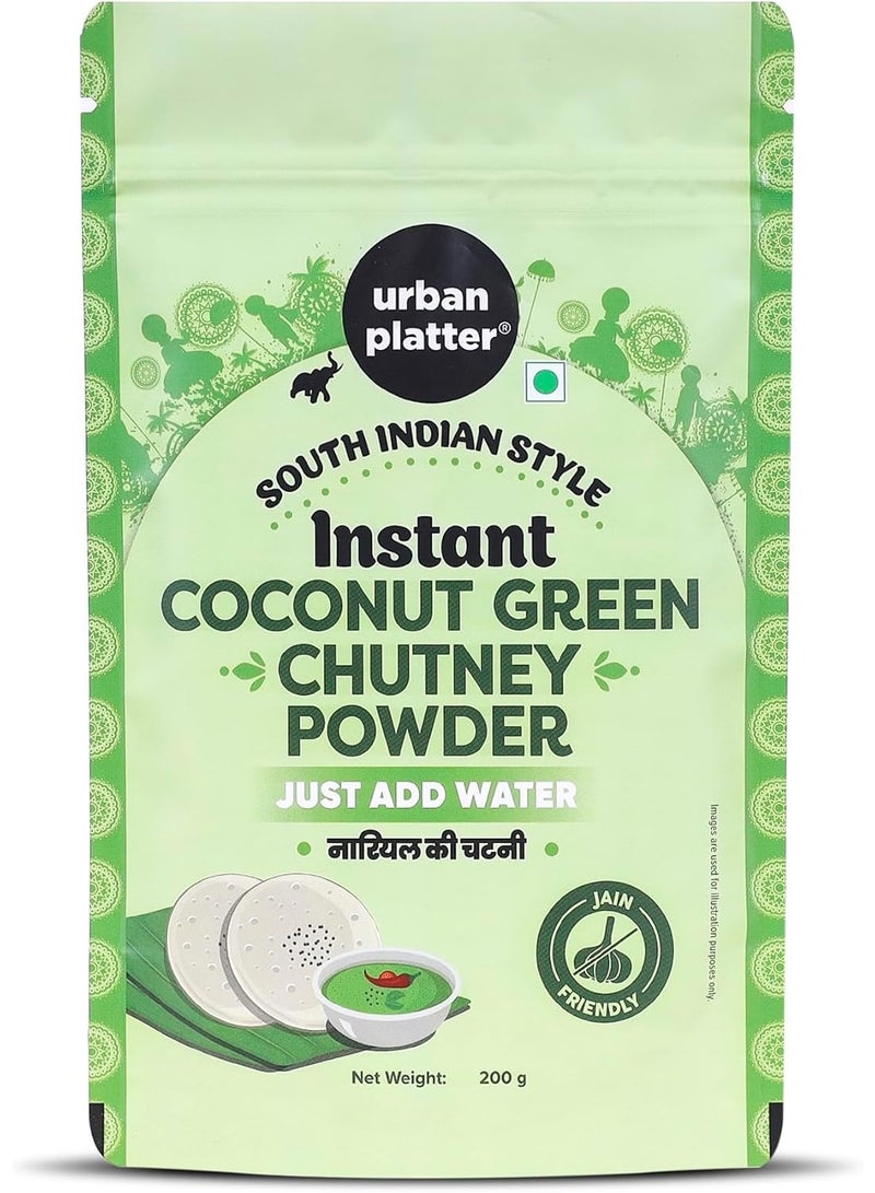 Urban Platter Coconut Green Chutney Powder 200g - Image 1
