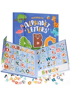 Generic Magnetic English Letters Alphabet Card ABC Magnets Uppercase Lowercase Letters Matching Puzzle Book Educational Preschool Learning Spelling Games Toy for Toddlers Kids 3+ Years Old  - Image 1