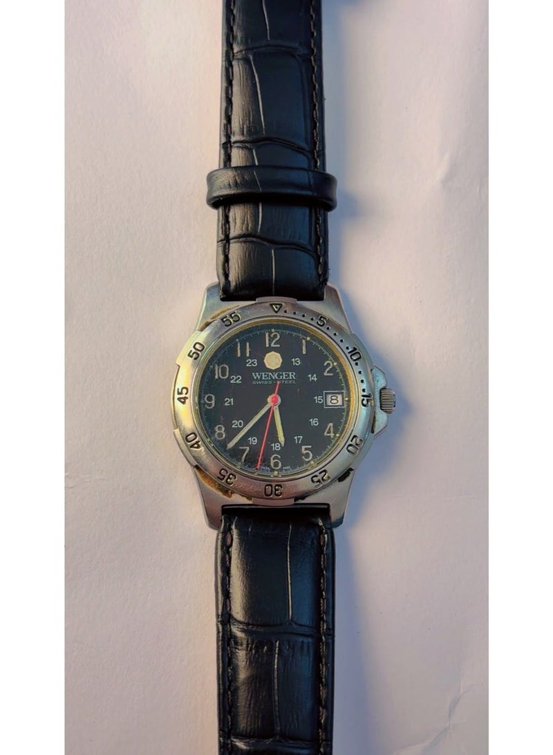 Wenger Authentic Wenger Swiss Army Men's Analog Quartz Stainless Steel Watch (50m Water Resistant, Date Display) – Pre-Owned (Mint Like-New Condition) - Image 1