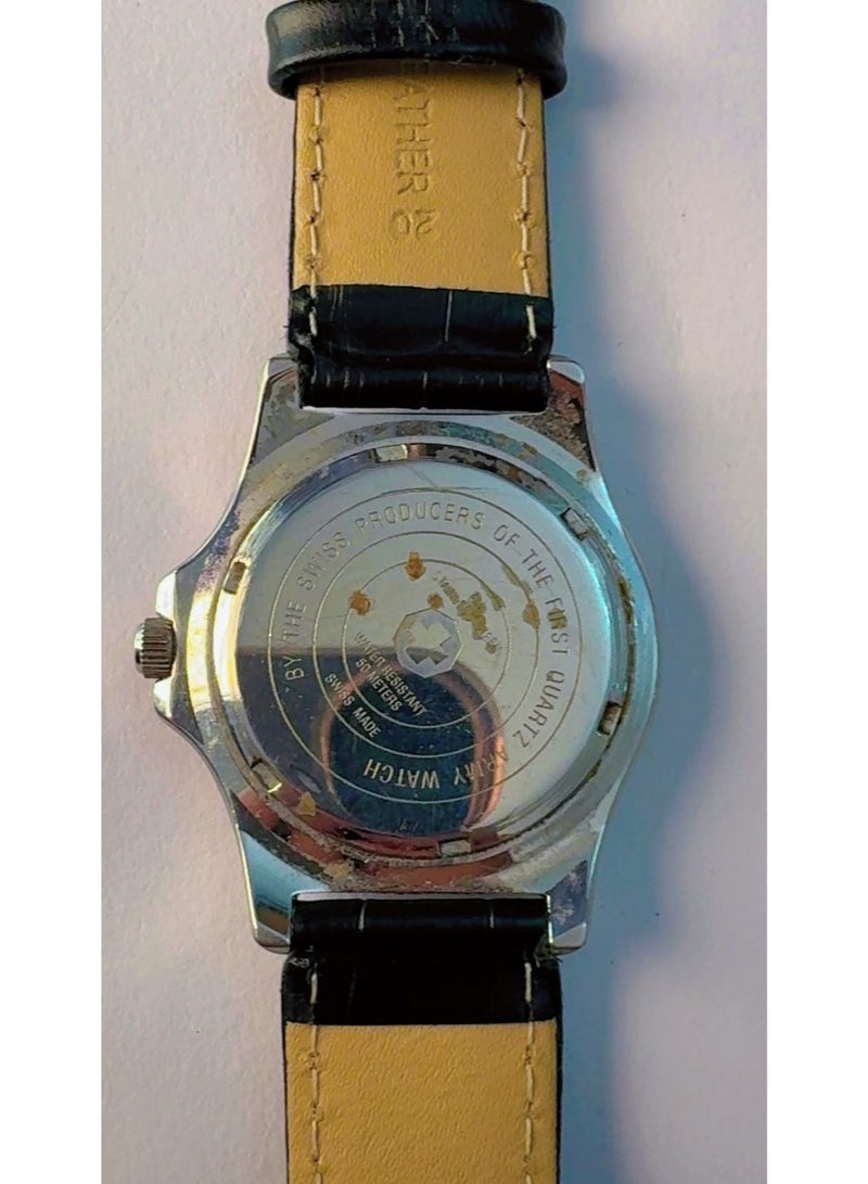 Wenger Authentic Wenger Swiss Army Men's Analog Quartz Stainless Steel Watch (50m Water Resistant, Date Display) – Pre-Owned (Mint Like-New Condition) - Image 2