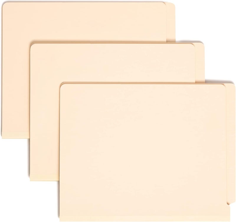 Smead End Tab Classification File Folder, 1 Divider, 2" Expansion, Letter Size, Manila, 10 per Box (26825) - Image 3