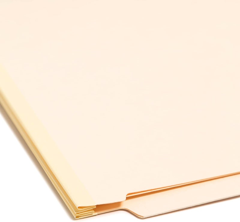 Smead End Tab Classification File Folder, 1 Divider, 2" Expansion, Letter Size, Manila, 10 per Box (26825) - Image 4