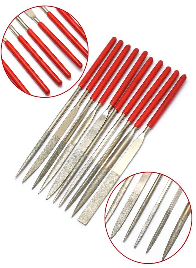 Harrier Guitar Nut Files Needle Fret Saddle Files Guitar Repair Luthier Tool Set of 10Pcs. - Image 2
