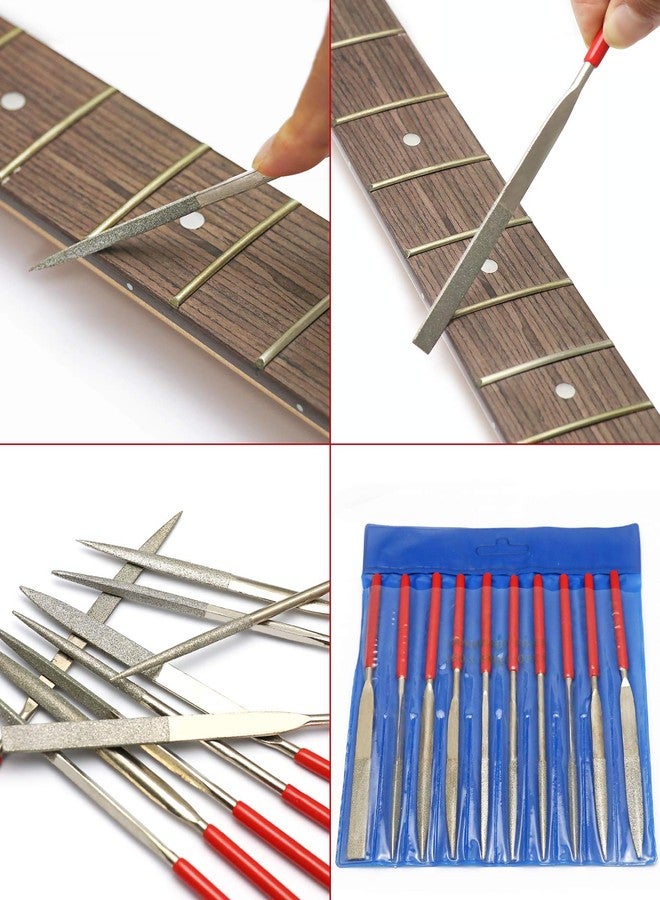 Harrier Guitar Nut Files Needle Fret Saddle Files Guitar Repair Luthier Tool Set of 10Pcs. - Image 4