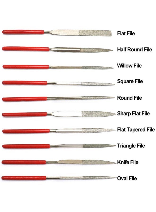 Harrier Guitar Nut Files Needle Fret Saddle Files Guitar Repair Luthier Tool Set of 10Pcs. - Image 3