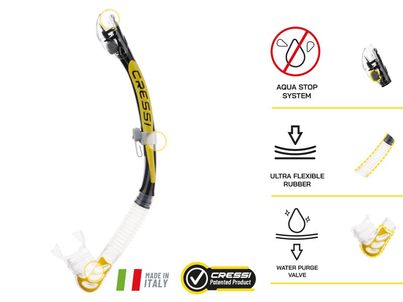 Cressi Alpha Ultra Dry, Black/Pink - Image 1