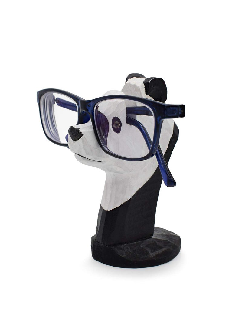 VIPbuy VIPbuy Handmade Wood Carving Eyeglasses Spectacle Holder Stand Sunglasses Display Rack Home Office Desk Dcor Gift Panda 