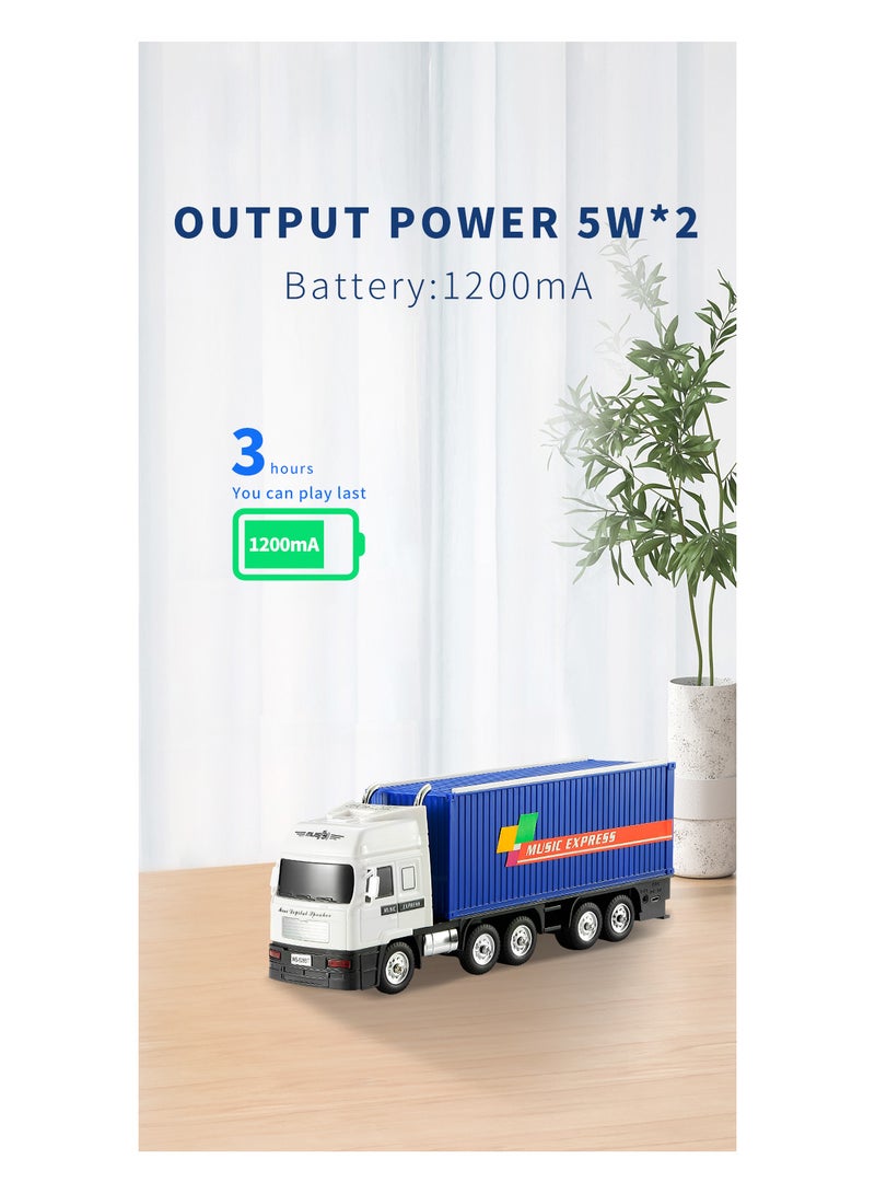 ويستر مكبر صوت بلوتوث موديل شاحنة الحاوية WS-528BT متعدد الألوان - Image 3