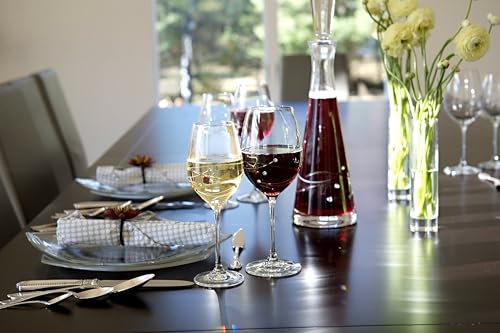 Barski - Handmade Glass - Sparkle - Red Wine Glass - Decorated with Real Crystal Diamonds - 16 oz. - Made in Europe - Set of 4 - Image 5