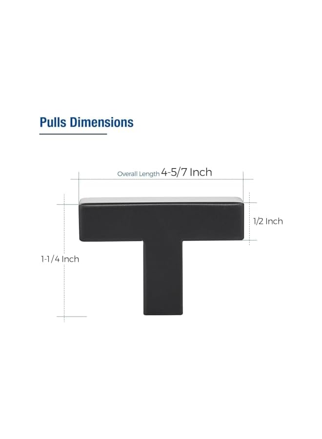 The Bros 2 Pack Cabinet Knobs, Black Cabinet Handles, Kitchen Cabinet Knobs 2 Inch, Single Hole Drawer Knobs for Dresser Drawers - Image 2