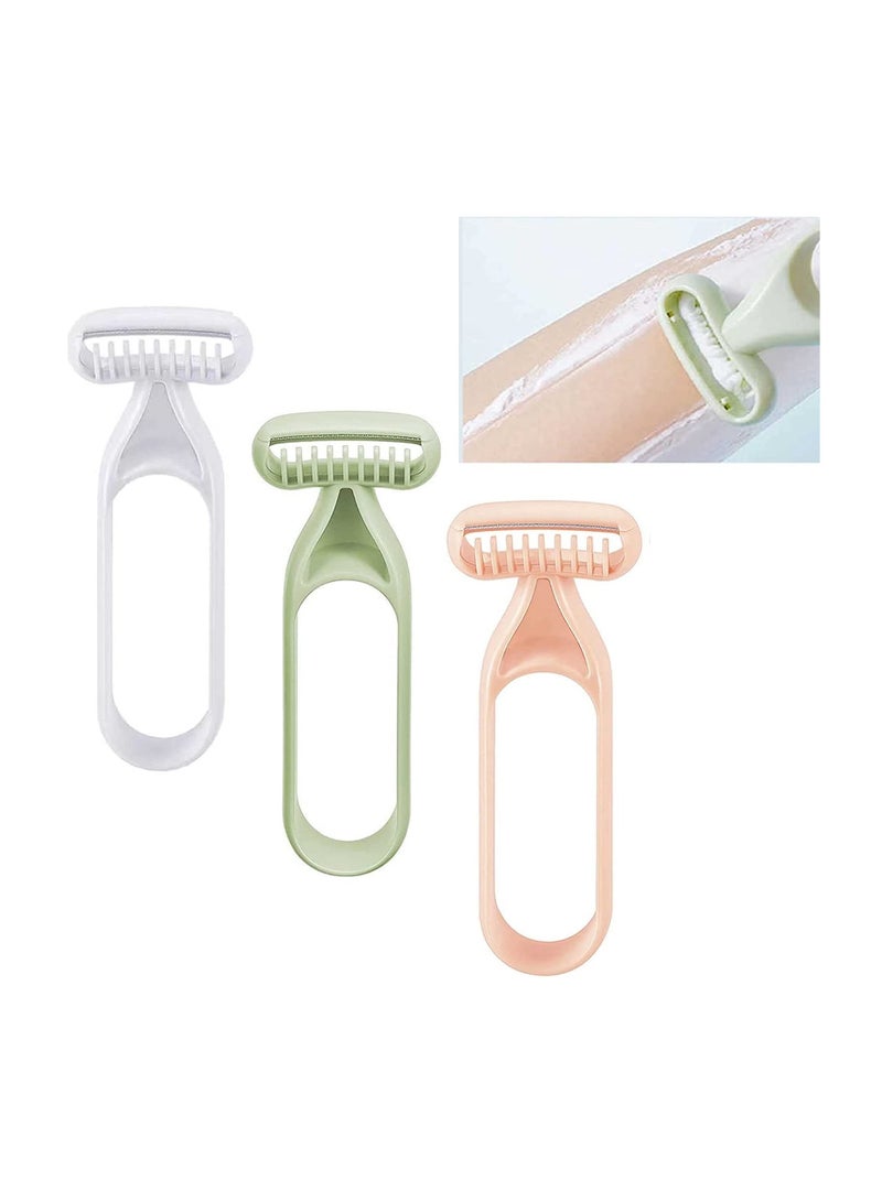 Excefore Depilation Knife, 2023 New Women Hair Removal Knife, Non-Sensing Skin-Friendly Armpit Hair Knife, Manual Shaver for Women (Set of 3) - Image 1