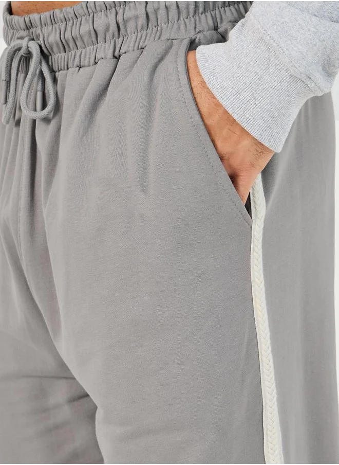 Styli Side Lace Detail Open Hem Oversized Joggers