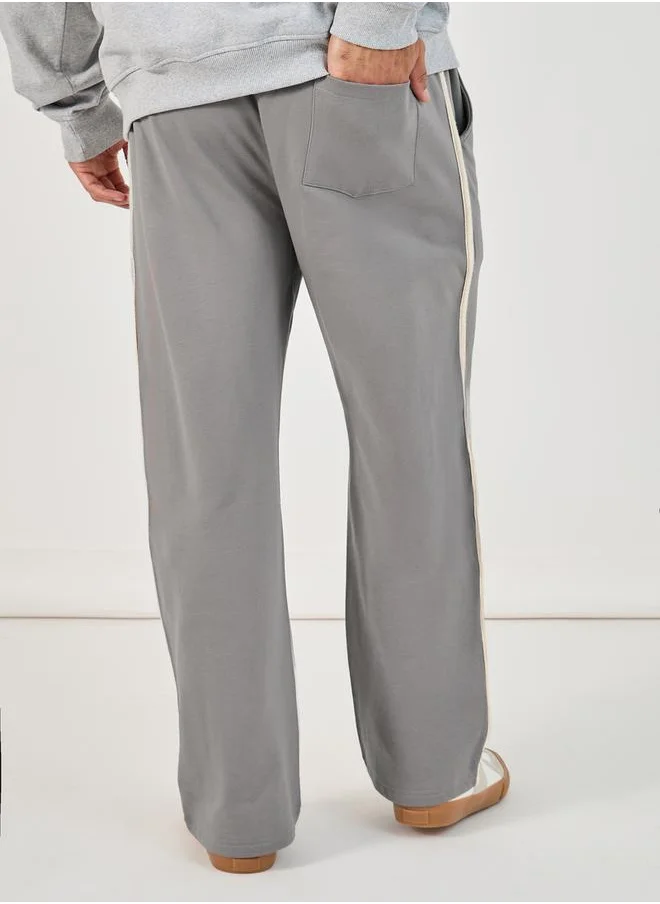 Styli Side Lace Detail Open Hem Oversized Joggers