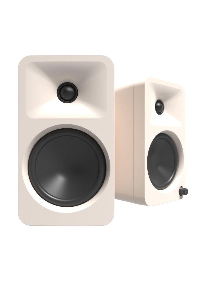 Kanto Audio ORA4 140W Powered Reference Speakers with USB-C Input and Bluetooth-Cream, Pair - Image 1