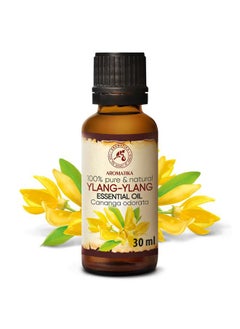Aromatika Ylang-Ylang Essential Oil 1.0 Fl Oz – Cananga Odorata – Madagaskar – 100% Pure & Natural Ylang Ylang Oil Best for Aromatherapy – Good Sleep - Relaxation - Massage - Aroma Diffuser  - Image 2