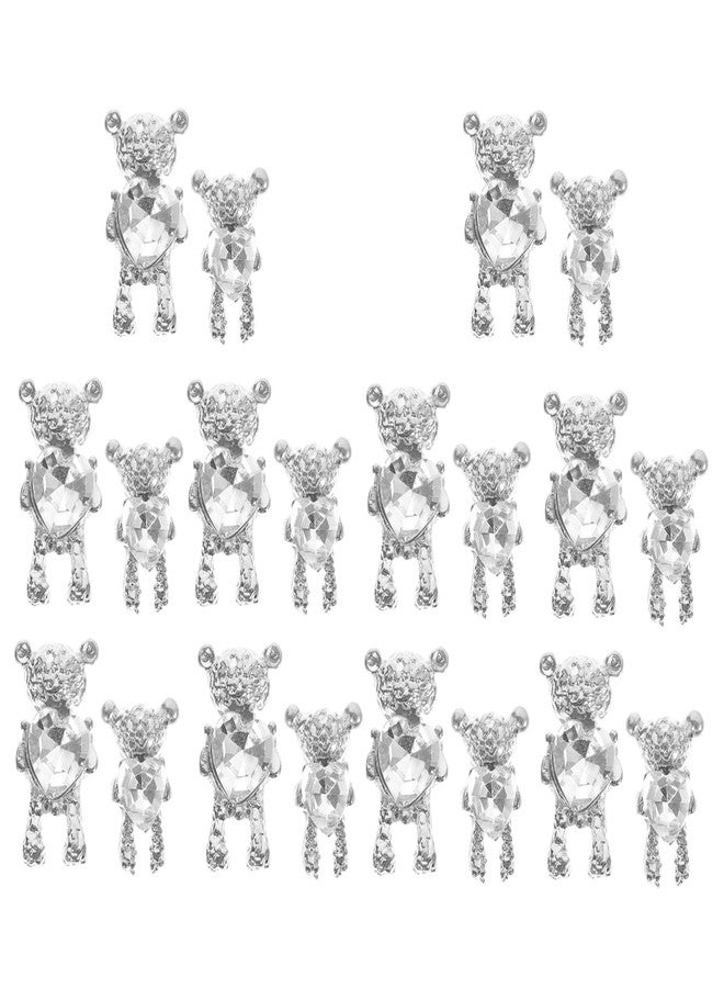 FOYTOKI 20pcs Bear Nail Charms Adorable Nail Art Decors for Diy Manicure for Home Salon Use Easy to Install Detach - Image 1