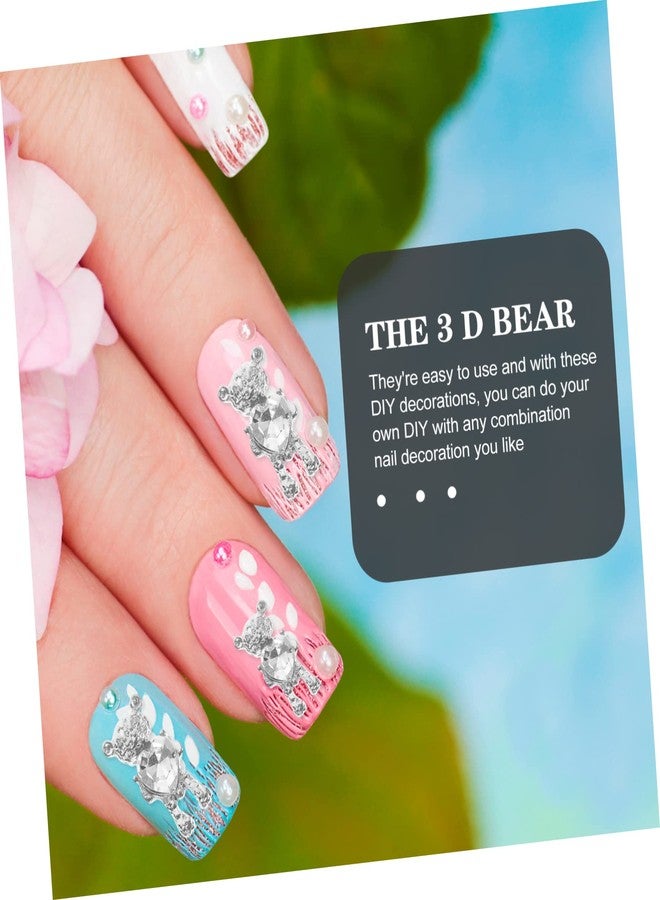 FOYTOKI 20pcs Bear Nail Charms Adorable Nail Art Decors for Diy Manicure for Home Salon Use Easy to Install Detach - Image 4