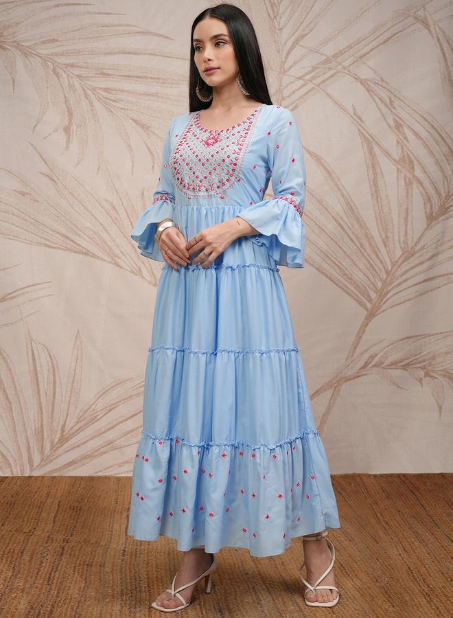 فيشود فستان مطرز واسع - Image 4