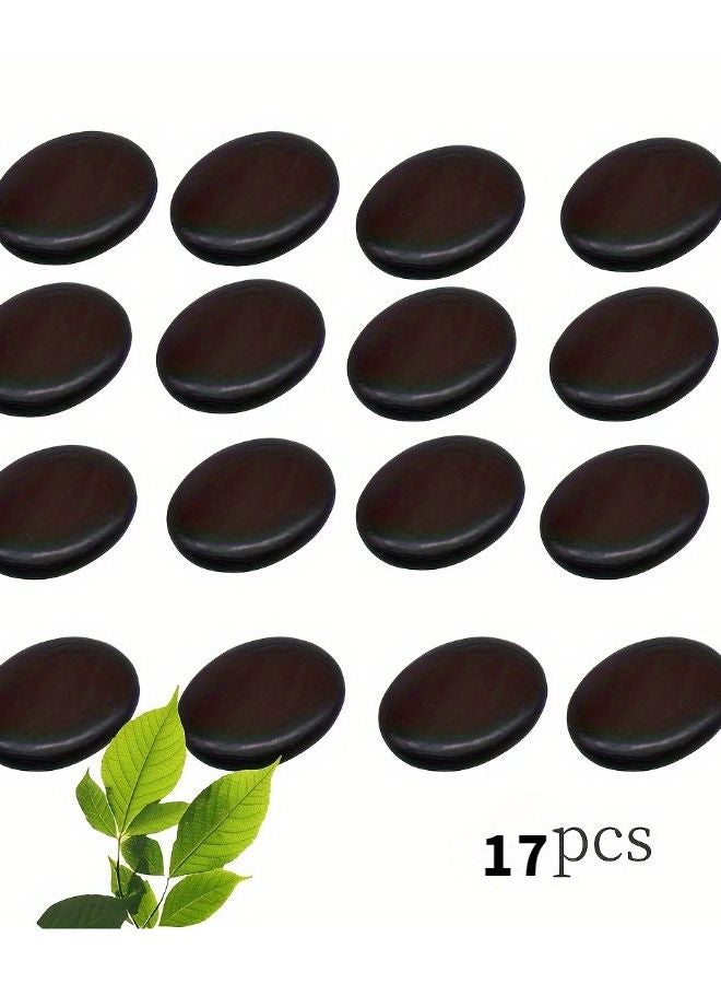 17pcs Natural Hot Stone Massage Set For Professional Home Spa Relaxation - Image 3