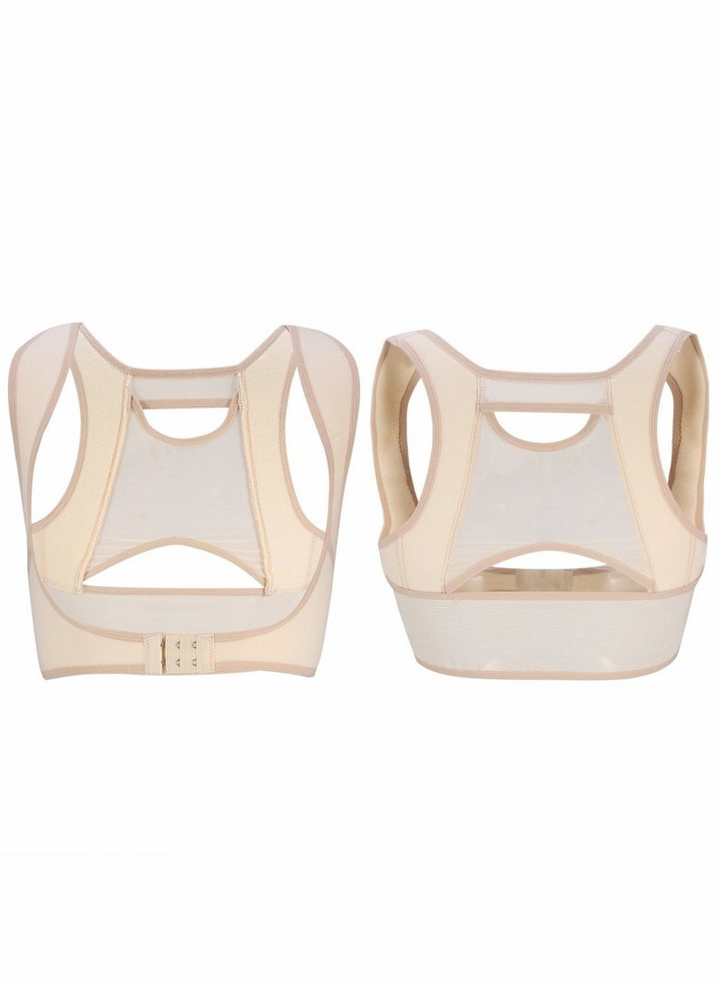 SYOSI Chest Brace Up, Women Bra Posture Corrector, Women Adjustable Underwear Chest Breast Support Upper Back Brace Band Female X Type Body Strap Vest Prevent Humpback Sagging (L) - Image 5