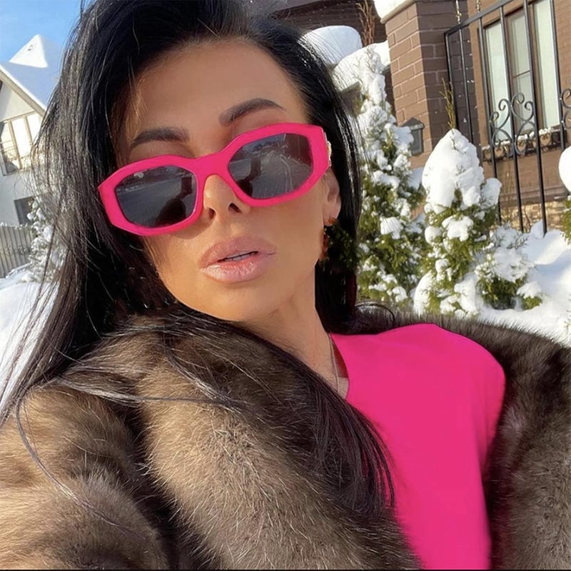 فيسيدي نظارات شمسية صغيرة مربعة من فيسيدي للنساء والرجال، كلاسيكية وعصرية وغير منتظمة B2322 - Image 3