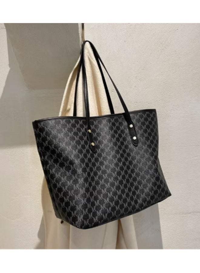 Women's Shoulder Tote Bag Faux Leather Handbag for Women Large Capacity Messenger Fashionable Travel Shoulder Bag for Ladies Girls College Students - Image 1