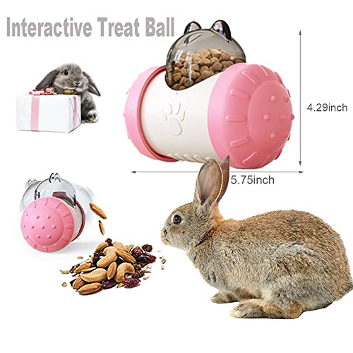 Dbeans Flourithing Interactive Treat Ball for Rabbits, Rabbit Snack Toy Ball, Sports and Entertainment Treats Interactive Game, Roll and Push, Enrichment Foraging Toys for Rabbits - Image 2