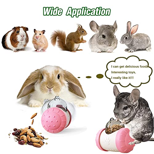 Dbeans Flourithing Interactive Treat Ball for Rabbits, Rabbit Snack Toy Ball, Sports and Entertainment Treats Interactive Game, Roll and Push, Enrichment Foraging Toys for Rabbits - Image 4