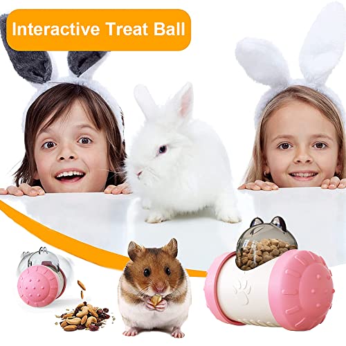 Dbeans Flourithing Interactive Treat Ball for Rabbits, Rabbit Snack Toy Ball, Sports and Entertainment Treats Interactive Game, Roll and Push, Enrichment Foraging Toys for Rabbits - Image 5