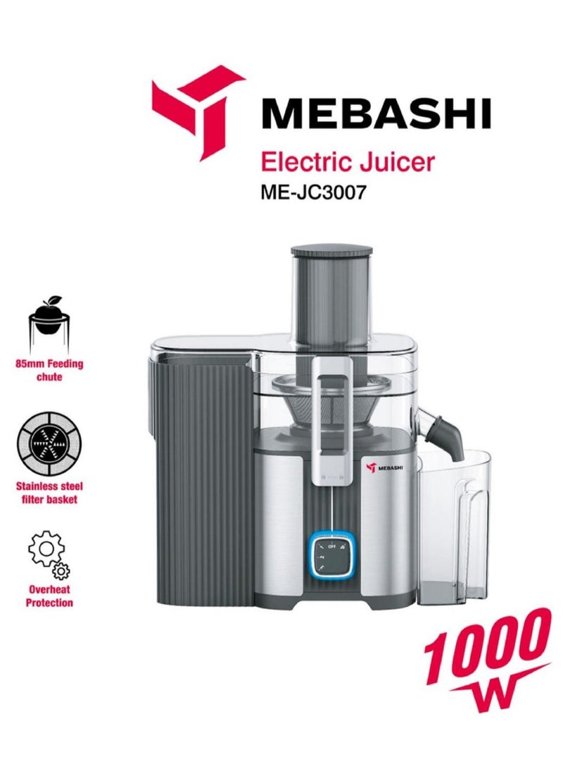 Mebashi Electric Juicer 2L Pulp Container / 1.2L Juicer Cup