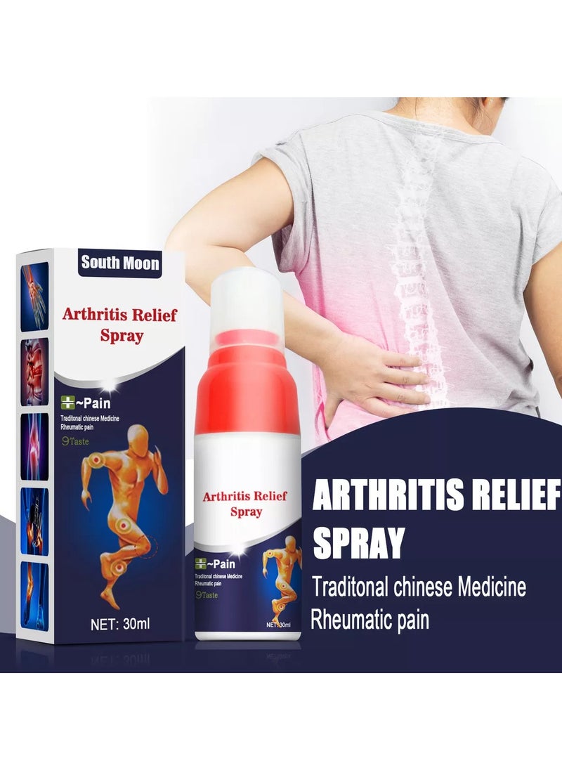 SOUTH MOON Joint Pain Spray Rheumatic Arthritis Treatment Muscle Pain Relief Spray for Knee, Shoulder, Neck, Wrist, Back Lumbar Spine Pain, Leg Sprain 30ml  - Image 2