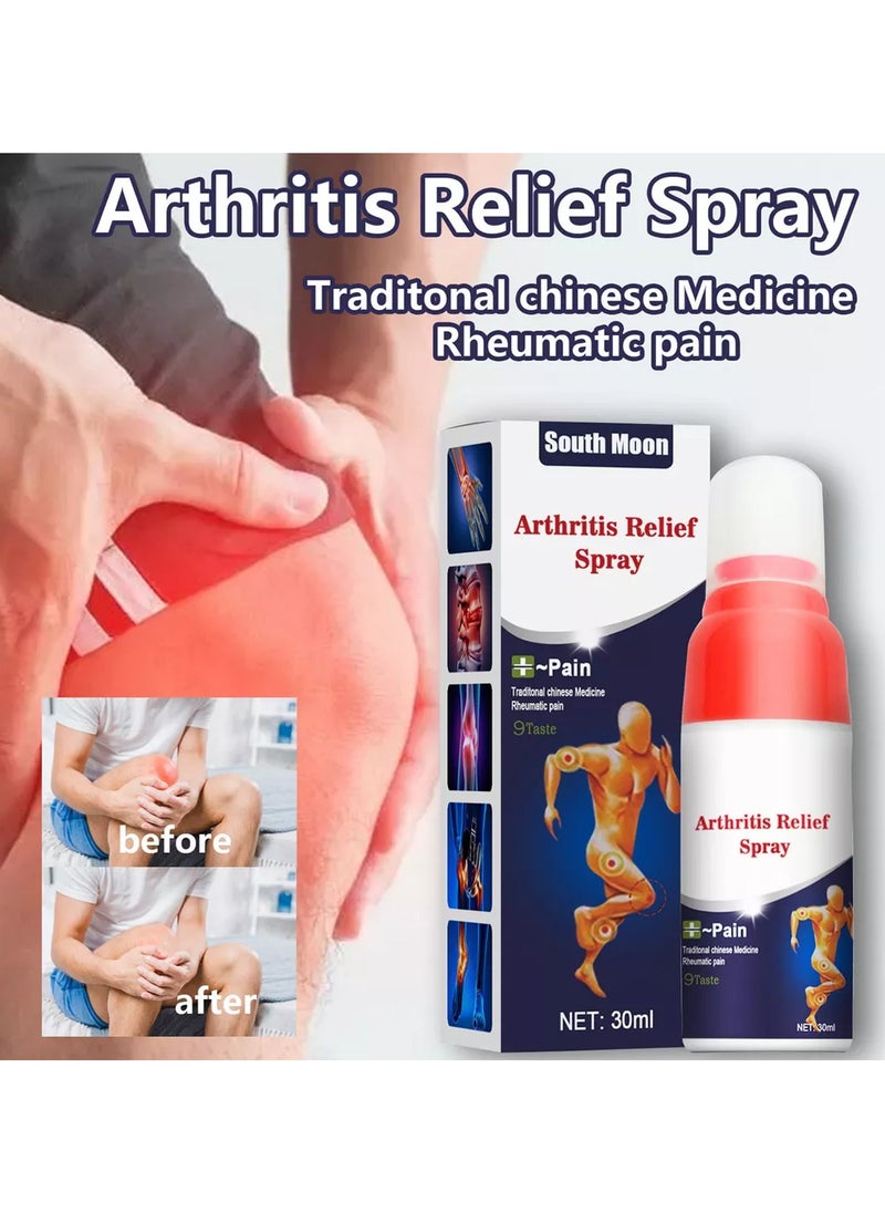 SOUTH MOON Joint Pain Spray Rheumatic Arthritis Treatment Muscle Pain Relief Spray for Knee, Shoulder, Neck, Wrist, Back Lumbar Spine Pain, Leg Sprain 30ml  - Image 3