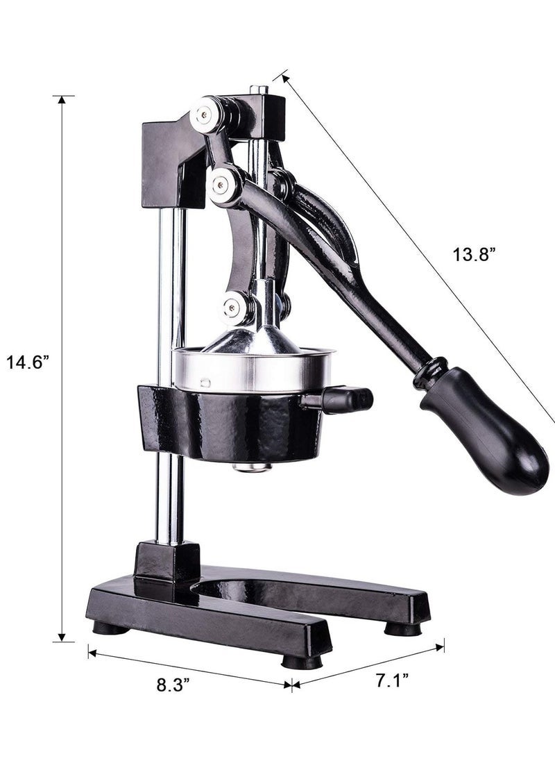 ELTRAZONE 🍊 Imported Manual Citrus Press & Orange Squeezer – Premium Heavy-Duty Juicer Stand for Oranges, Lemons, and Limes – Easy to Use, Rust-Resistant, Ideal for Fresh Juice at Home, Cafes & Restaurants  - Image 2