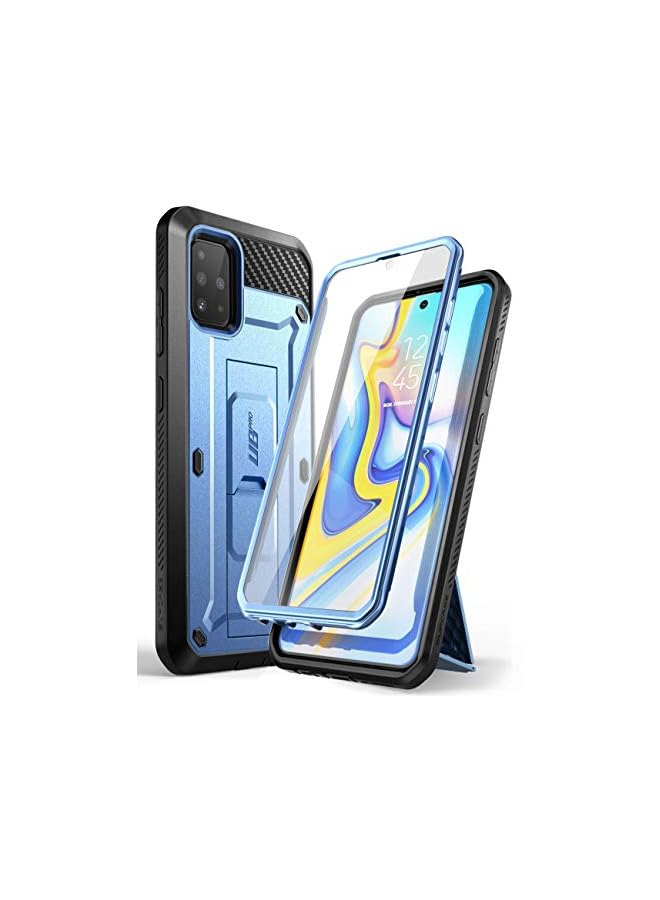 SupCase Unicorn Beetle Pro Series Designed for Samsung Galaxy A51 Case (Not Fit A51 5G Version), Full-Body Rugged Holster & Kickstand Case with Built-in Screen Protector (Slate Blue) - Image 2
