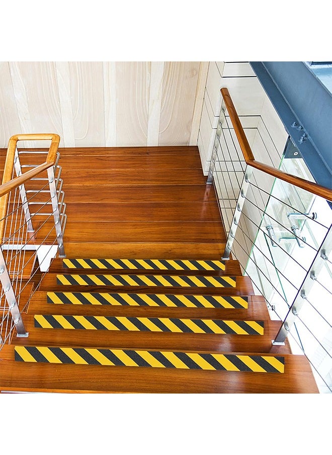 Generic - Grip Tape - Heavy Duty Anti Slip Tape for Stairs Outdoor/Indoor Waterproof 5M Long 5CM Wide Each Roll Safety Non Slip Skid Roll for Stair Steps Ramp Traction Tread Staircases Adhesive Strips-Black&Yellow - Image 1